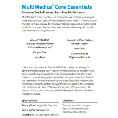 NuMedica MultiMedica Core Essentials 120c