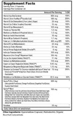 Advanced Nutrition by Zahler Multi Vitamin Metabolism 60c