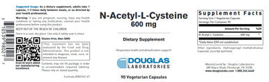 Douglas Laboratories N-Acetyl-L-Cysteine 600 mg 90vc