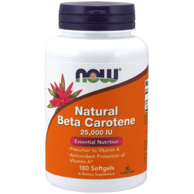 NOW Natural Beta Carotene 25,000 IU 180sg