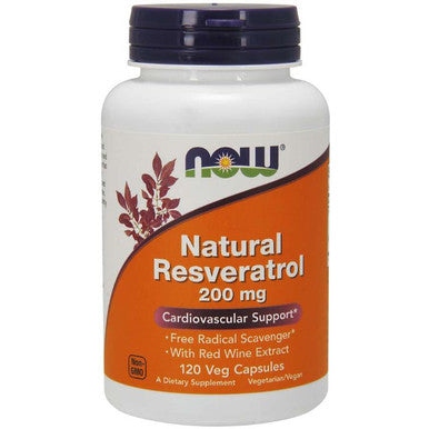 NOW Natural Resveratrol 200mg 120vc