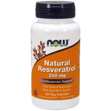 NOW Natural Resveratrol 200mg 60vc