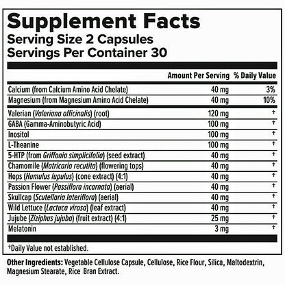Nutra BioGenesis Sleep Factors 60c