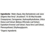 List of ingredients on a white background
