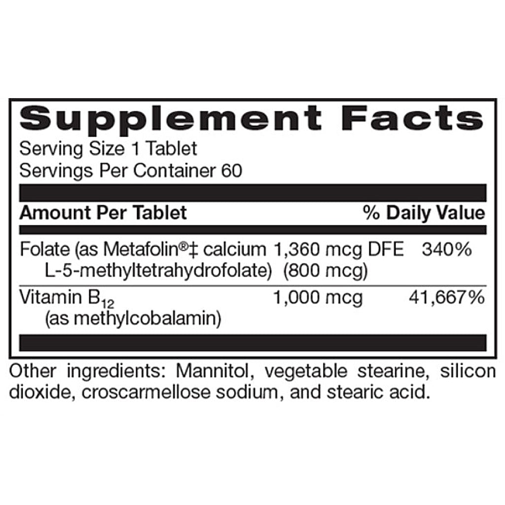 Neurobiologix BioActive B12 Folate 60t