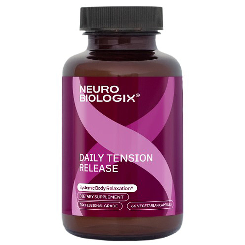 Neuro Biologix Daily Tension Release dietary supplement bottle on a white background