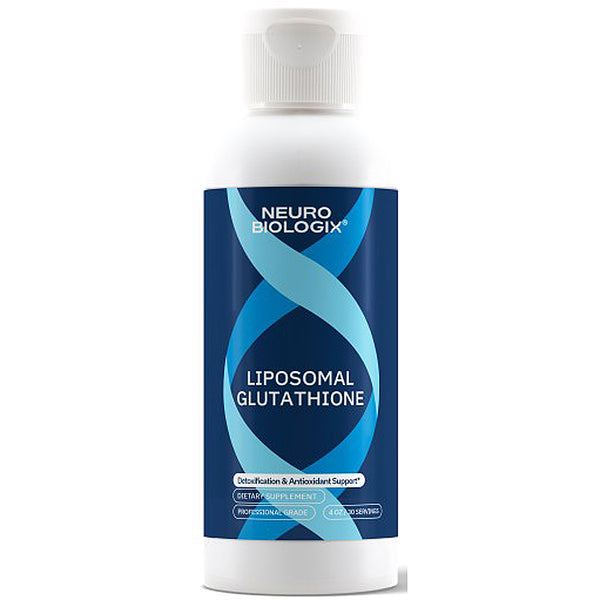 Neuro Biologix Liposomal Glutathione supplement bottle on a white background