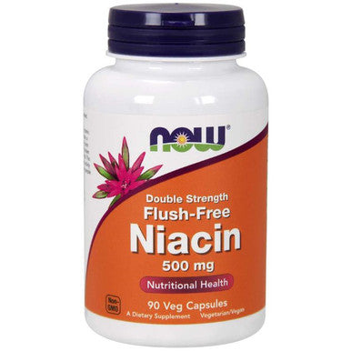 NOW Niacin 500mg Double Strength Flush-Free 90vc