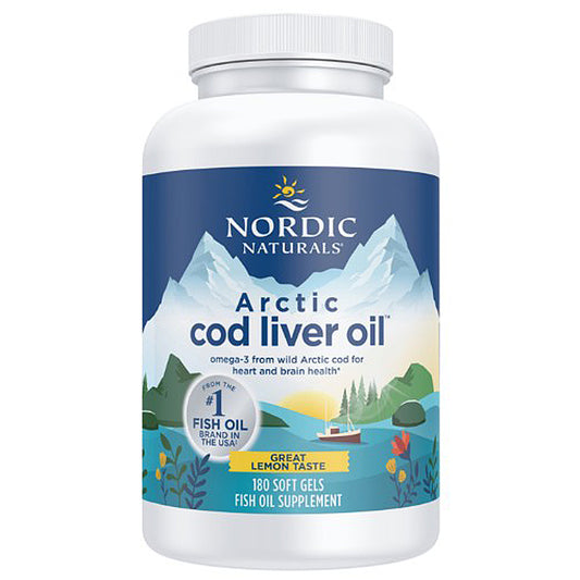 Nordic Naturals Arctic Cod Liver Oil Lemon 180sg