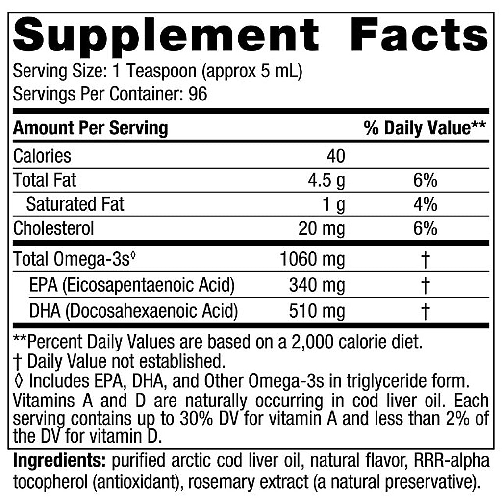 Supplement facts label for a product with nutritional information and ingredients listed.