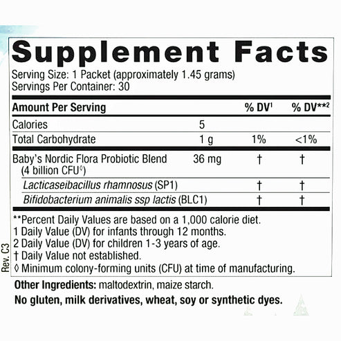 Nordic Naturals Baby's Probiotic Powder 30 packets