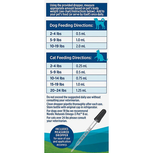 Nordic Naturals Omega-3 Pet Small Cats & Dogs 2 oz