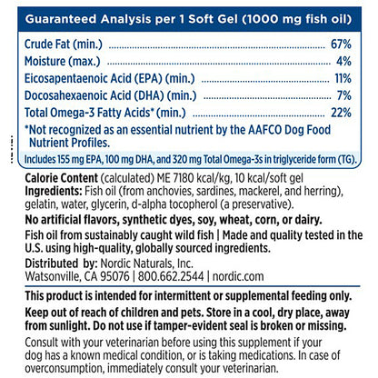 Nordic Naturals Omega-3 Pet for Dogs 90sg