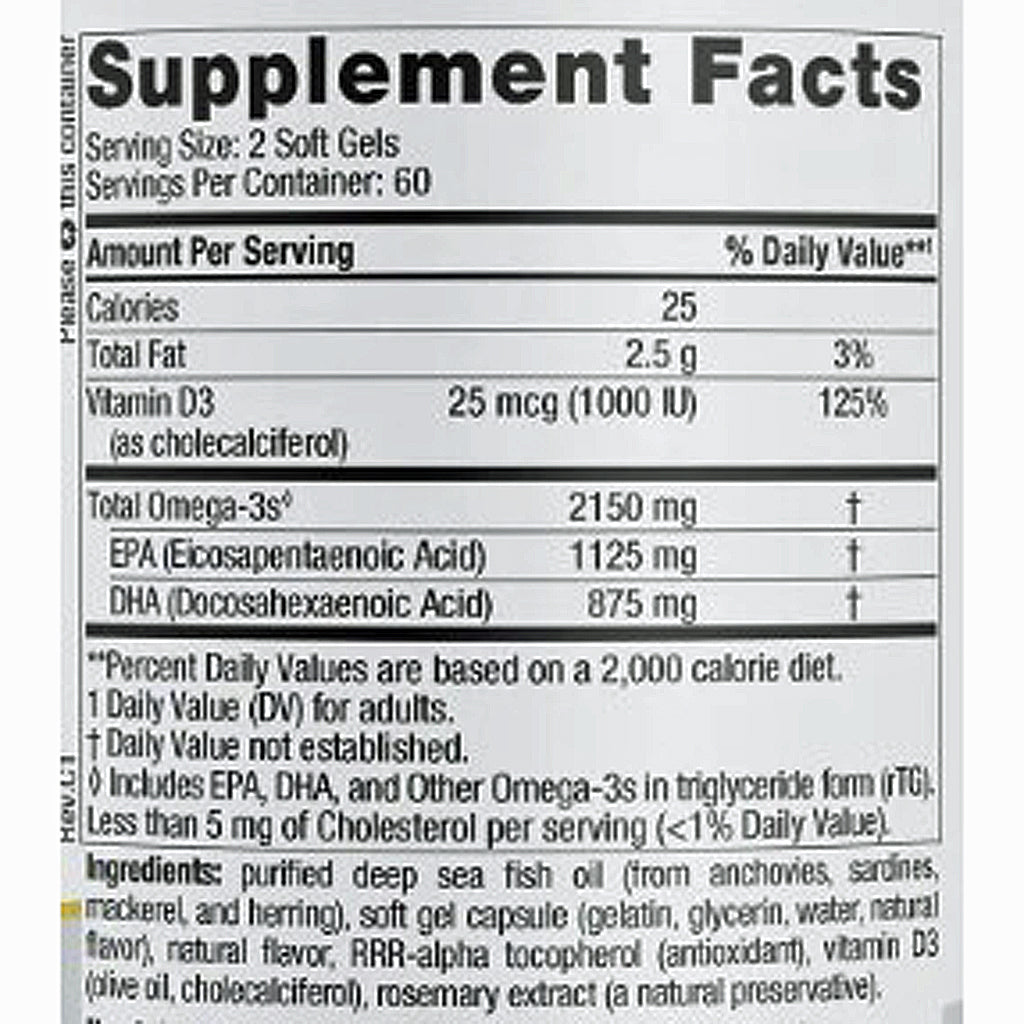 Supplement facts label for a dietary supplement with detailed nutritional information.