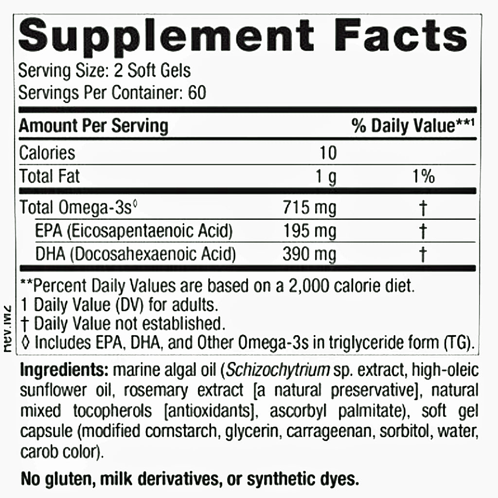Nordic Naturals Algae Omega 120sg