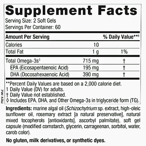 Nordic Naturals Algae Omega 120sg