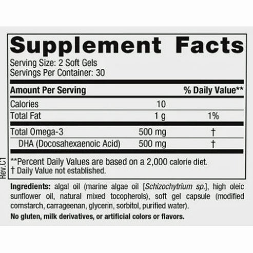 Nordic Naturals Algae Omega 60sg