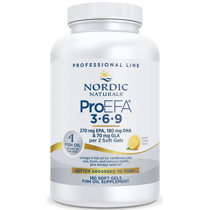 Nordic Naturals ProEFA 3-6-9 supplement bottle on a white background