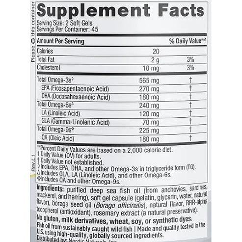 Nordic Naturals ProEFA 3.6.9 90 sg