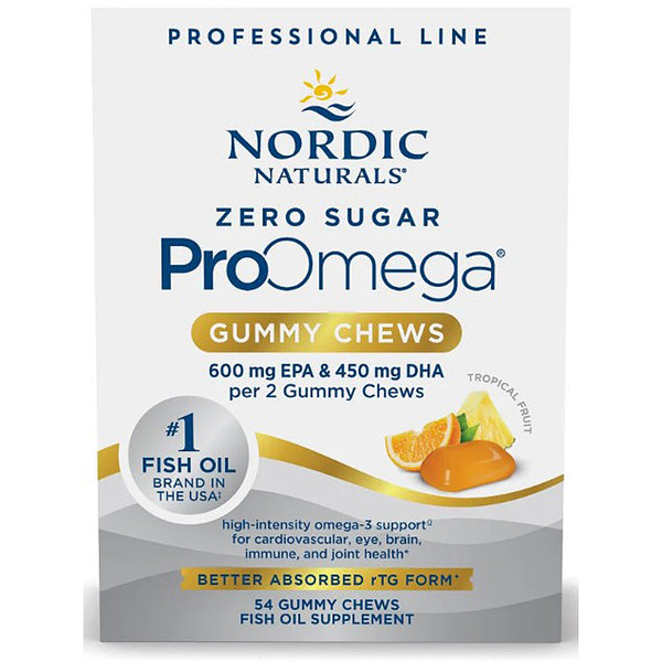 Nordic Naturals ProOmega gummy chews packaging on a white background