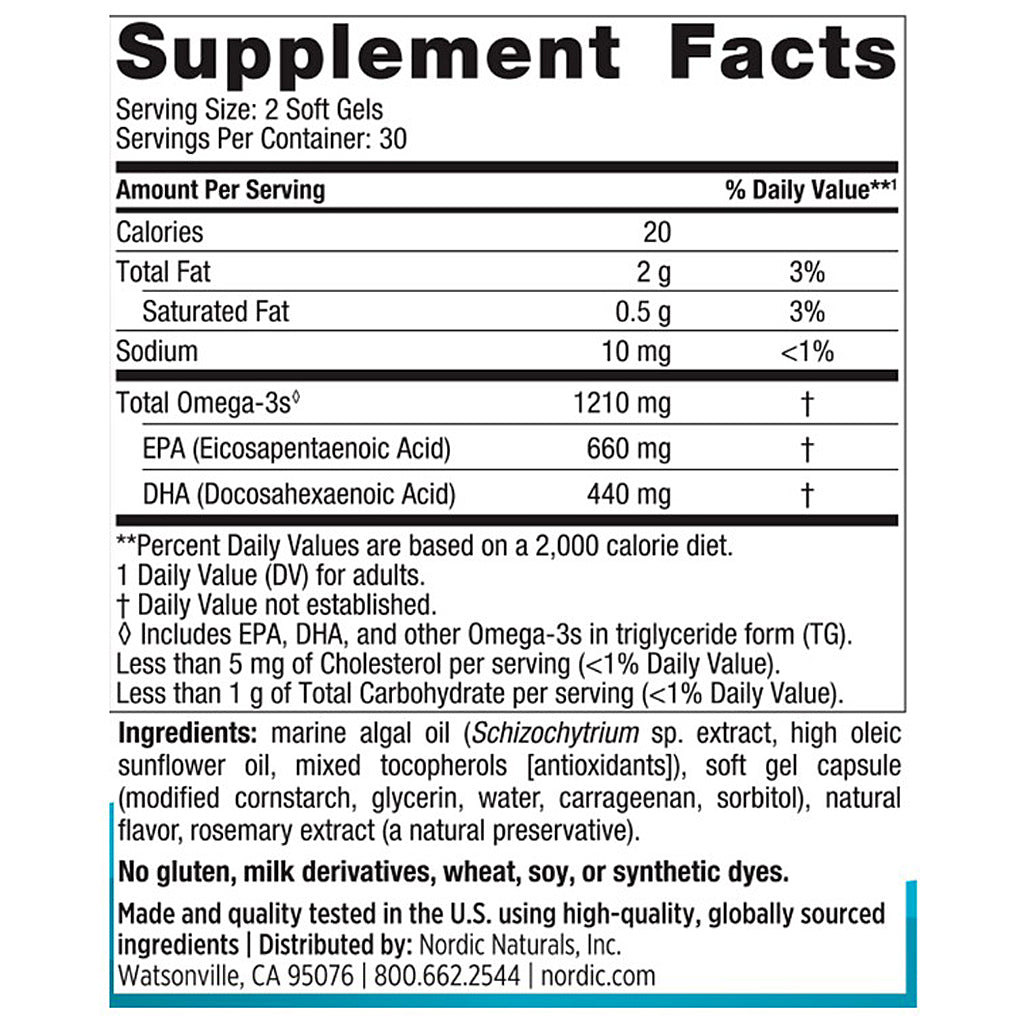 Supplement facts label for a product with nutritional information and ingredients listed.