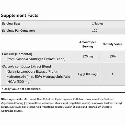 NOW Garcinia Extract 120 tabs