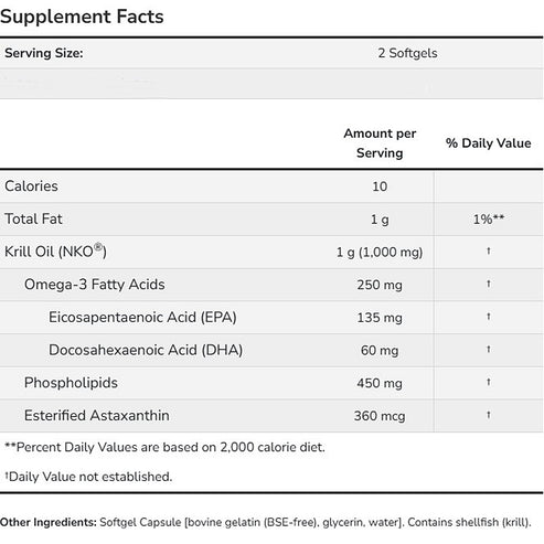 NOW Krill 500mg 60sg
