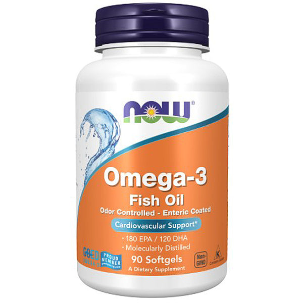 Now Omega-3 fish oil - Enteric Coated 90sg