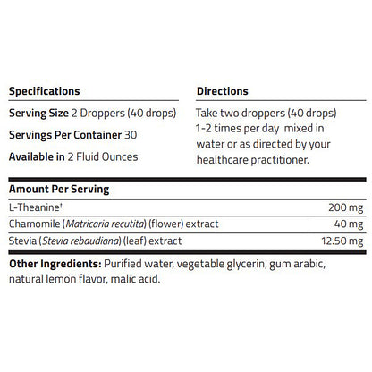 NuMedica L-Theanine Liquid 2 oz.