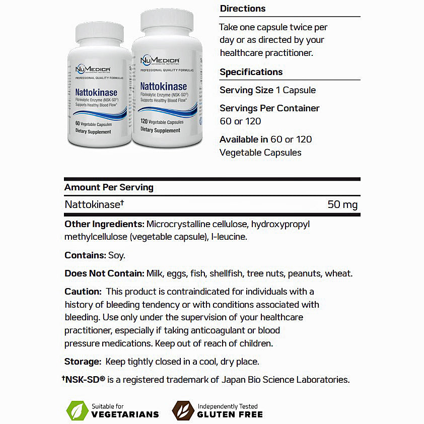 NuMedica Nattokinase 120c