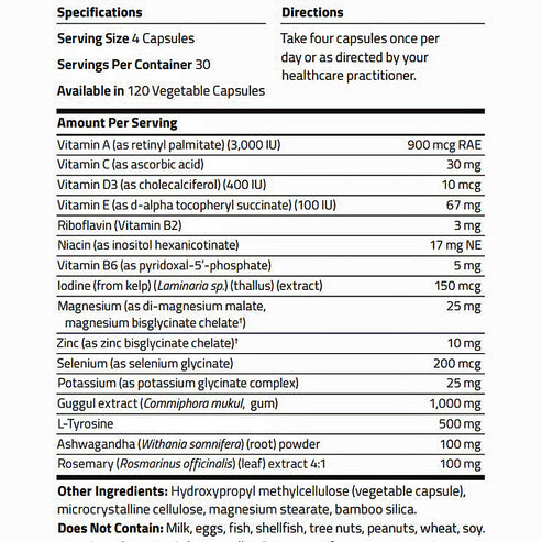 NuMedica ThyroMedica Plus 120c