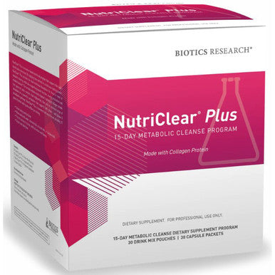 Biotics Research NutriClear Plus 15-Day Metabolic Cleanse Program made with Collagen 1 Kit