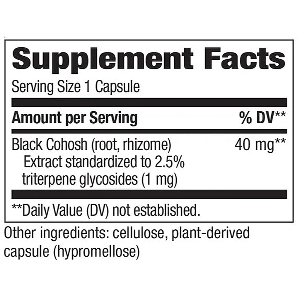 Natures Way Black Cohosh 120 vegan caps
