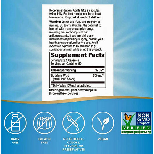 Natures Way St. John's Wort 100vc