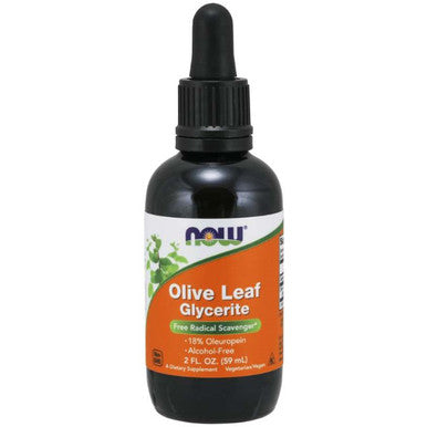 NOW Olive Leaf Glycerite 2 oz.