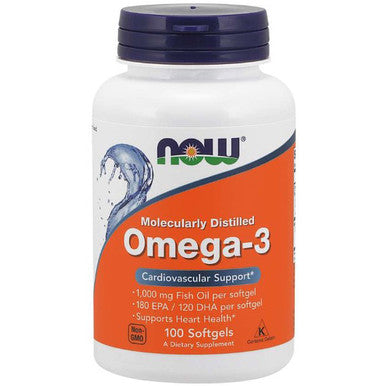 NOW Omega-3 Molecularly Distilled 100sg