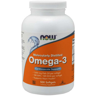 NOW Omega-3 Molecularly Distilled 500sg