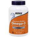 NOW Omega-3 Molecularly Distilled & Enteric Coated 180sg