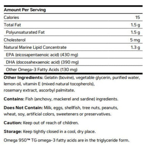 NuMedica Omega 950 TG 100sg