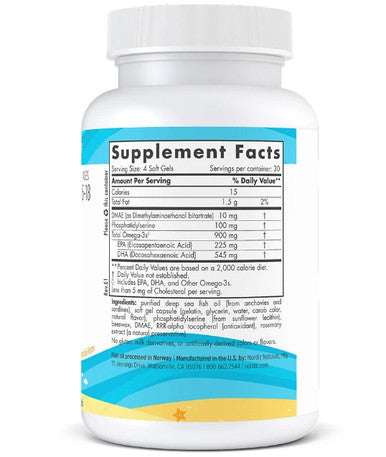 Nordic Naturals Omega Focus JR. 120 mini soft gels ***BEING REFORMULATED***