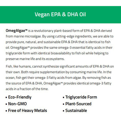 NuMedica OmegAlgae TG260 (NO CARRAGEENAN) 60sg