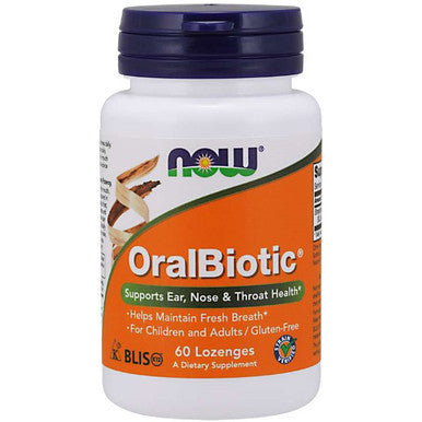 NOW OralBiotic For Ear, Nose & Throat Health 60 lozenges
