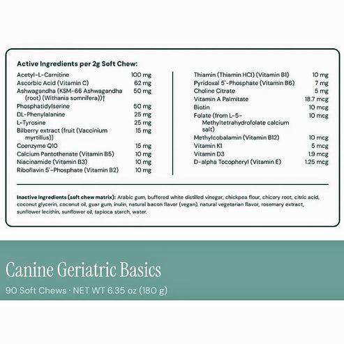 PetDomain Canine Geriatric Basics 90 soft chews
