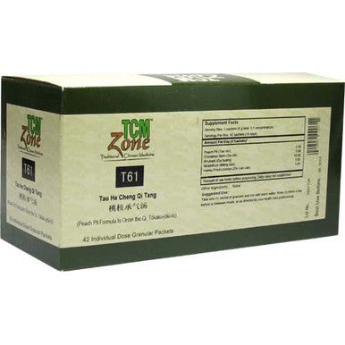TCM Peach Pit Formula to Order the Qi - T61G Tao He Cheng Qi Tang 42pkts