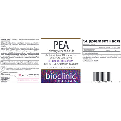 Bioclinic Naturals PEA (Palmitoylethanolamide) 90vc
