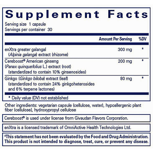 Pure Encapsulations Rapid Mental Energy 30c