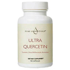 Supplement bottle labeled 'Ultra Quercetin' by Pure Essentials on a white background