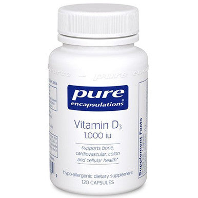 Pure Encapsulations Vitamin D3 25 mcg (1,000 IU) 120c