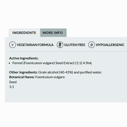 Professional Formulas Fennel (Foeniculum vulgare) 8.4 oz