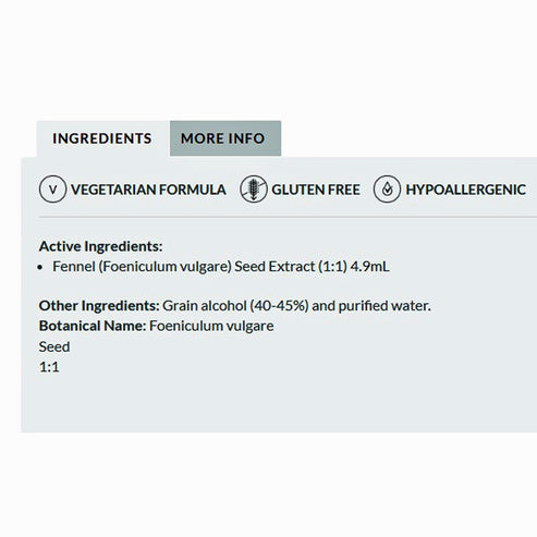 Professional Formulas Fennel (Foeniculum vulgare) 8.4 oz